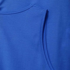 Camiseta sin mangas personalizada para hombre, camiseta sin mangas para gimnasio, entrenamiento, Fitness, chaleco musculoso, secado rápido, transpirable, Color azul, algodón de talla grande, Verano - Product Image 6