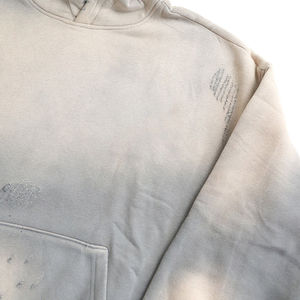 2026 Sweat à capuche unisexe personnalisé d'hiver, streetwear, effet délavé à l'acide et usé, brodé, effet délavé soleil, coupe oversize, en coton 500 g/m² - Product Image 3