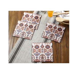 4 piezas de aspecto atractivo MDF impreso Trivet mantel producto de la mejor calidad diseño hecho a mano producto artesanal natural - Product Image 1