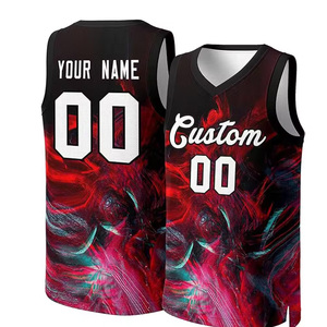 Ensemble d'uniformes de basket-ball Short de basket-ball respirant et maillot de basket-ball à sublimation personnalisée Broderie Porter Uniforme - Product Image 2