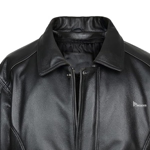 Leather <b>Jacket</b> for Men Classic Biker Style <b>Slim</b> <b>Fit</b> Durable Fashion Outerwear for Winter Wear - Product Image 6