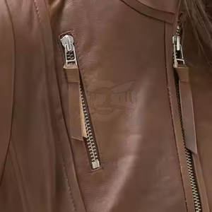 Producto de Venta caliente, las mejores chaquetas de cuero delgadas de invierno para mujer, chaqueta de cuero transpirable de diseño personalizado para mujer - Product Image 5