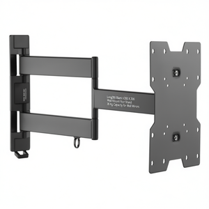 Long200 Black <b>VESA</b> <b>200</b> <b>X</b> <b>200</b> Wall <b>Mount</b> TV Monitor Stand 35 Kg Capacity for Wall Mirrors - Product Image 2