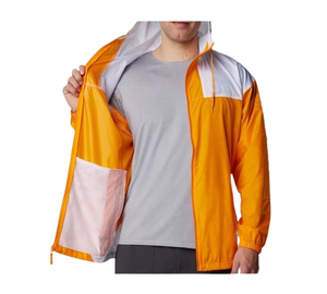 Ropa Deportiva para Hombre, Chaqueta Cortavientos de Poliéster con Cremallera Completa, Logotipo Personalizado, Ropa Deportiva Activa, Forro de Malla de Dos Tonos, Chaquetas Color Block para Hombre - Product Image 3
