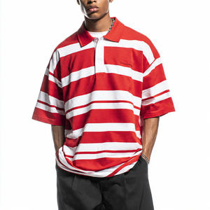 Camisa de Hombre de Línea Sólida Extragrande, con Hombros Caídos, Cuello Camisero Estampado, Transpirable, Antiarrugas, de Secado Rápido, Estilo Urbano - Product Image 2