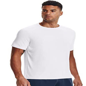 Camiseta de gimnasio de media manga para hombre, algodón cómodo de alta calidad, poliéster, diseño gráfico personalizado, transpirable, opción de talla grande - Product Image 1