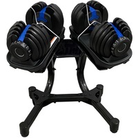 Ensemble d'haltères en acier réglables et durables, poignée antidérapante, gain de place, utilisation à domicile, entraînement complet du corps pour la remise en forme