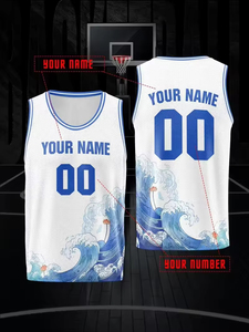 Nouvelle Arrivée Maillot de Basket Unisexe 100% Polyester Léger Respirant Séchage Rapide Sans Manches Impression de Logo Personnalisée - Product Image 2