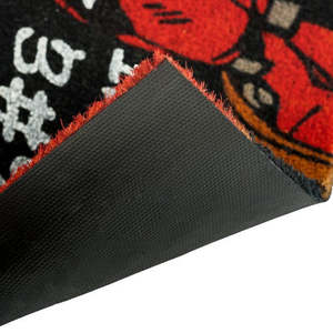 Tapis de bienvenue réversible Deadpool, motif moderne, en fibre de coco, technique bouclée, pour la maison et le bureau, en nylon et polyester - Product Image 3