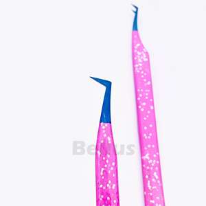 Offre Spéciale de qualité supérieure Bellus International pince à cils poudre enduite en acier inoxydable Volume cils outils dans une nouvelle couleur - Product Image 2