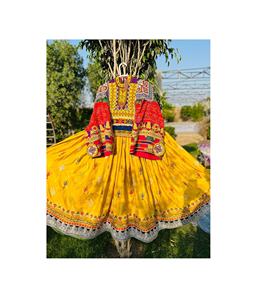 Robes Kuchi afghanes Robe kuchi vintage ethnique tribale, robes de fête Kuchi afghanes/pakistanaises à couleurs vives - Product Image 5