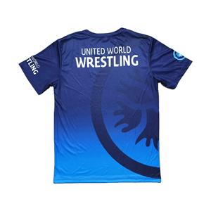 ชุดนักมวยปล้ำแบบถักสำหรับผู้ชายปี 2025 แบบสองชิ้น ประกอบด้วยเสื้อยืดและกางเกงขาสั้น พร้อมดีไซน์แบบพิมพ์ลายเต็มตัว - Product Image 2