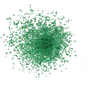 Émeraudes zambiennes naturelles, rondes calibrées de 1 mm, pierres précieuses facettées naturelles, prêtes à l'emploi pour la création de bijoux. - Product Image 1