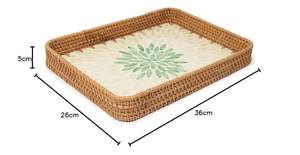 Bandeja de Servicio para Desayuno con Incrustaciones de Conchas de Mosaico Artesanal de Fabricante Indio, Nácar, MOQ 100 Piezas, Platos para el Hogar - Product Image 5