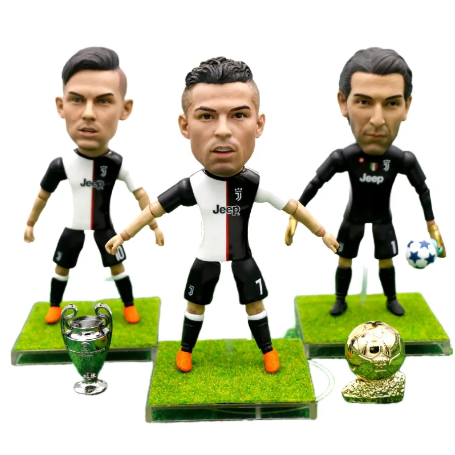 Las articulaciones de Venta caliente de Tiktok pueden mover estatuas de figuras de estrella de fútbol, figuras de acción de juguete coleccionables para niños