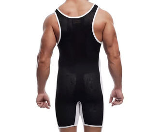 Combinaison de musculation pour homme, tenue sexy pour la musculation, combinaison de musculation sublimée, justaucorps de lutte - Product Image 3