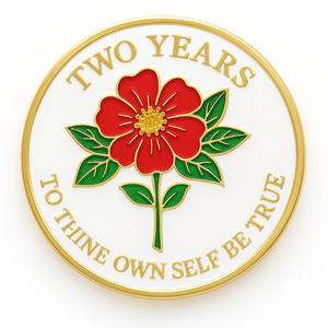 ของที่ระลึกปีแห่งการฟื้นฟู  เหรียญโลหะผสมสังกะสีชุบทอง  พิมพ์ลาย UV ตามสั่ง  เหรียญ AA สำหรับผู้เลิกสุรา - Product Image 6