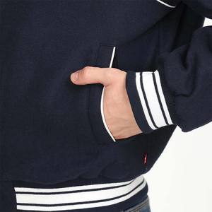 Light <b>Weight</b> High Quality Winter Men Varsity Jacket with <b>Stand</b> Collar Windproof Customized Color & Logo - Product Image 6
