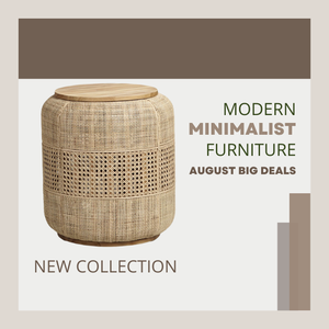 Hot selling rattan <b>Stool</b> with teak solid wooden Modern minimalist style living room <b>stool</b> home furniture - Product Image 5