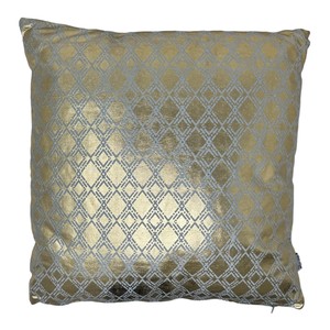 Set di 2 Cuscini Decorativi con Motivo a Diamante Dorato 40x40 cm, Imbottiti per Uso Interno - Product Image 2