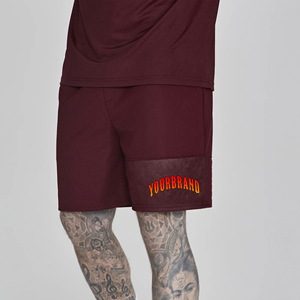 Shorts de jogging 100% coton pour hommes, couleur unie, avec poches latérales, coupe ample, respirant, style hip-hop, confortables - Product Image 6