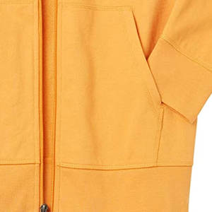 Sweat à capuche zippé premium pour homme, couleur orange rouille |   Veste à capuche en molleton de coton épais |   Vêtement de rue urbain personnalisé à étiquette privée - Product Image 5