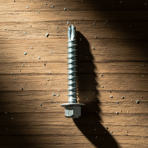 Vis autoperceuses à tête hexagonale TEK, acier au carbone zingué, fabricant vietnamien, classe 4.8 6.8, filetage grossier PDC, en pouces - Product Image 1