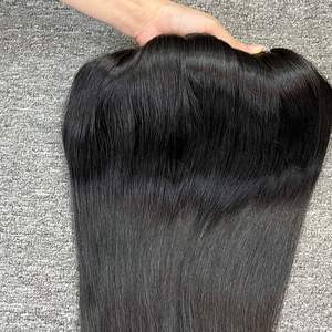 100% extensions de cheveux humains crus vietnamiens droits naturels cheveux de trame - Product Image 2