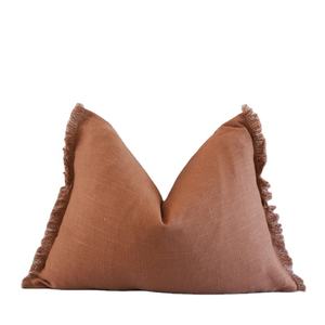 100% Cotton Luxury <b>Cushion</b> Cover Tassels Hand Woven Boho Tufted Solid Pattern Checkered <b>Stripes</b> Decorative Pillow for Home Use - Product Image 1