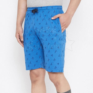 Pantalones cortos informales con estilo para hombre, mezcla de algodón hasta la rodilla con cordón para deportes al aire libre, pantalones cortos informales para hombre - Product Image 3