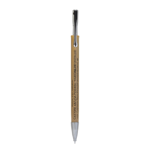 Stylo promotionnel personnalisé en bambou avec design à clipser - Product Image 3