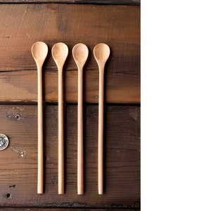 ช้อนชาทำจากไม้ช้อนสำหรับทำขนมช้อนขัดมันสำหรับบ้านและร้านกาแฟ - Product Image 3