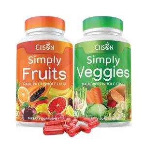 Ciisen private label high quality Super foods with rich Vitamins & Minerals Veggie & Fruit Capsules