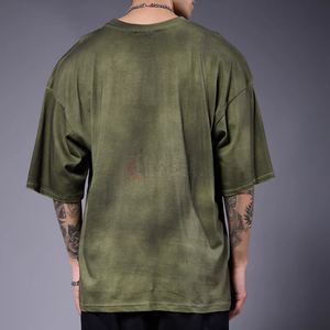 T-shirt surdimensionné 100% coton lourd Vintage Tee Logo personnalisé DTG Impression numérique Fabricant OEM - Product Image 1