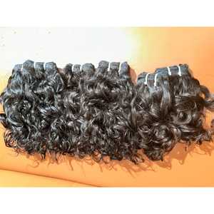 Le paquet de cheveux Remy alignés sur les cuticules du temple indien brut comprend une fermeture à lacet Extensions de cheveux vierges bon marché en vrac - Product Image 4