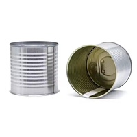 Vente en gros Boîte en fer blanc de qualité alimentaire avec couvercle à ouverture facile Boîte en métal vide fabriquée pour l'emballage alimentaire de pâte de tomate