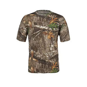 Vente en gros de t-shirts à manches courtes taille personnalisée vêtements numériques de chasse tenues d'extérieur combat chasse escalade pêche t-shirts - Product Image 1