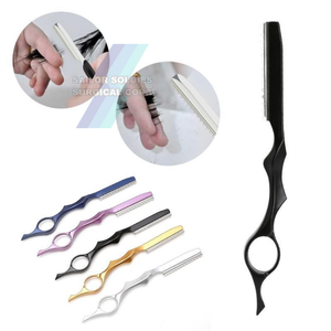 Maquinillas de afeitar personalizadas de una sola hoja de tamaño pequeño para salones de belleza Maquinillas de afeitar plegables manuales - Product Image 2