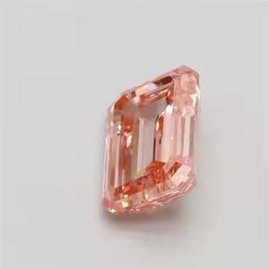 Coussin de diamants de laboratoire fantaisie, rose vif, émeraude Créé en laboratoire Coupe Asscher Forme fantaisie Diamants libres Catégorie - Product Image 2