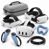 Tali Baterai Pro VR untuk Meta Quest 3S / Quest 3 dengan Penyangga Kepala Pendingin Udara