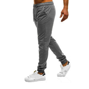 กางเกงวอร์มของผู้ชายดีไซน์แบบสั่งทำมีผลกระทบสูงผ้าฝ้ายสไตล์ลำลองน้ำหนักเบาขนาดกลาง - Product Image 4