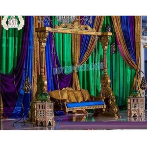 Afghani Heena fiesta evento Pavo Real columpio musulmán Nikah escenario columpio para novia y novio diseñador estilo Pavo Real columpio para boda EE. UU. - Product Image 1