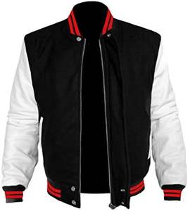 Chaqueta de béisbol universitaria de lana de cuero de alta calidad para hombres, mujeres, jóvenes, diseño elegante de calle para invierno - Product Image 2