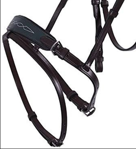 Halters de cheval en cuir de qualité authentique Forme de longévité anatomique avec un design et une couleur époustouflants - Product Image 2