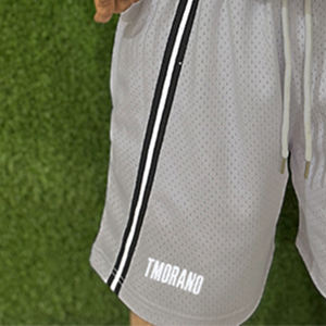 Winter Men Plus Size Custom Windbreaker Shorts Set 100% Polyester High Street Style for Boys - Product Image 3