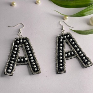 2025 Latest Hot Selling Indian Embroidery <b>Beaded</b> Statement Earrings Drop Dangle Seed <b>Beaded</b> Dangle Earrings Needlework - Product Image 4