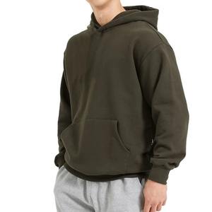 Sudadera de algodón 100% de alta calidad para hombre, Jersey informal de otoño e invierno, sudadera holgada con capucha sólida para ropa deportiva - Product Image 6
