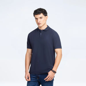 Polos de algodón mercerizado con logotipo personalizado OEM, camisas al por mayor, camisas informales para hombre, logotipo personalizado para hombre, 100% algodón a la moda - Product Image 1
