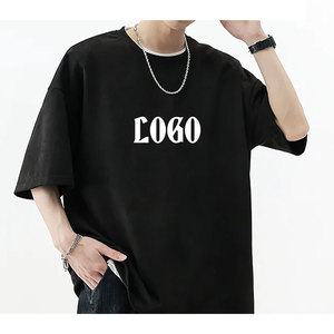 Nouveau design de vêtements de luxe de qualité 100% coton en vrac t-shirts Offre Spéciale coupe ample blanc uni hommes t-shirt au Pakistan - Product Image 6