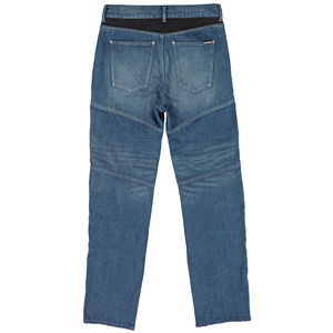 <b>High</b>-<b>Waist</b> Coated Aramid Sports Wear Motorcycle Riding <b>Jeans</b> Light Wash Plus Size Elastic <b>Waist</b> Reinforced Cargo Pants Style - Product Image 5